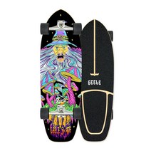 GEELE 30인치 입문용 카버보드 랜드서핑 서프스케이트보드 트럭 CX4 C7 워터본, 19