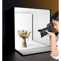 포토부스 1미터 간이 스튜디오 의류 소품 누끼 이미지, 100cm 대규모 스튜디오 (6등 백색등)