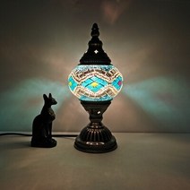 뱅커스램프 엔틱 스탠드 수제 테이블 램프 터키어 스테인드 글라스 전등갓 아트 빈티지 로맨틱 모자이크 데, 04 D_02 US plug