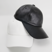 레더 볼캡 남녀공용 모자