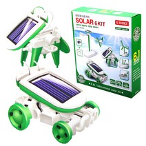 6in1 태양광 키트 어린이 과학 교재 사은 판촉 방과후학교 달란트 풍차 우주선 비행기 강아지 자동차