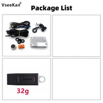 어라운드뷰 후방 사이드 카메라 자동차 360 파노라마 이미지 시스템 3D 서라운드 뷰 운전 레코더 고화질 10, 02 Package 2