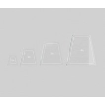 텀블러 블록 퀼팅 템플릿 세트 10.2cm(4인치) 7.6cm(3인치) 5.1cm(2인치) 2.5cm(1인치) 0.6cm(1/4인치) 솔기 허용 - 0.3cm(1/8인치)