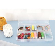 낚시용품 장난감 영상팀 USB 칸칸정리함 마스킹테입용 부품함 매장용 화장대용 압정용, 10칸