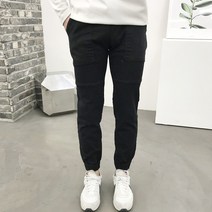 용된다 남자 빅사이즈 면 밴딩 슬림핏 조거팬츠