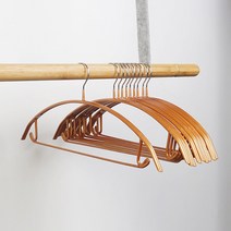 구디푸디 어깨뿔 방지 니트 슬림 논슬립 옷걸이 20P, 골드브라운 20P