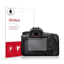 스코코 캐논 EOS 90D 올레포빅 카메라 액정보호필름 2매, 단품, 2개