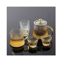 [로하티] 여유 내열유리 다기세트 여행 캠핑 찻잔