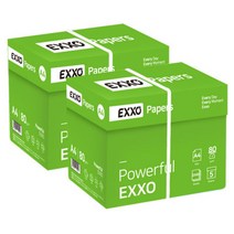 (EXXO) A4 복사용지(A4용지) 80g 2BOX(5000매), 엑소(EXXO) A4 복사용지(A4용지)