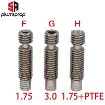 3D프린터부품 V6 스로트 히트 브레이크 보우덴/웨이드 PTFE 핫 엔드 J-헤드 M7 * M6 22mm 1.75/3mm 필라멘, 04 Type B