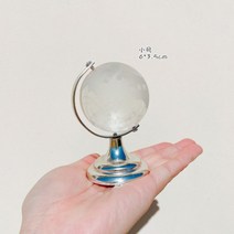 미니 지구본 크리스탈 유리 귀여운 데스크탑 장식 선물, 소형