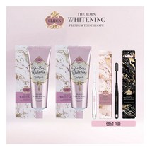 클라이덴 미백 더본 화이트닝 치약 130g *2개+칫솔 * 1개, 단품