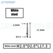 측량 용접다이얼 테스트 표시기의 접촉점 루비 팁 2mm 볼 직경 18mm 길이 M2.0 나사 측정 분석 계측기 게이, 04 M2.0xL17.3 W