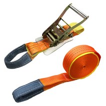 베스트 앤서 하체 고정 고정 벨트 러싱 벨트 타이 다운 와카 파단 하중 2000kg 벨트 폭 50mm 고정측 1m 권측 7m 래칫 벨트 I후크 로프 훅 대응 와카 아이 타입