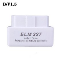 자동차 수리키트 미니 ELM327 V1.5 OBD2 엔진 스캐너 OBD 2 OBDII ELM 327 V 1 5 진단 어댑터 블루투스 호환 자동 도구, [02] V1.5 white