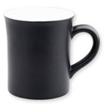 카페 무지머그컵 검은색머그잔 300ml 도자기 묵직한