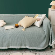 SKANDSALO 쇼파 패드 6인용 천커버 가죽갈이 돌쇼파 매트 천갈이, 그리드 그레이_230 x 280cm