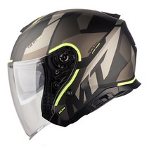 MT 오픈페이스 오토바이헬멧 바이크 스쿠터, BOW 무광블랙 형광옐로우