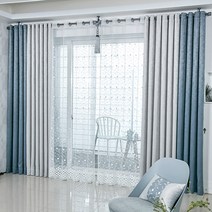 지나송 베타니 자수 암막커튼 대형(440×230cm)