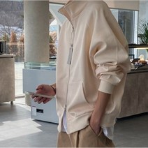 나그랑 면 투웨이 하이넥 풀집업