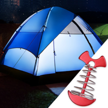 알루미늄 스프링 데크팩 뉴앵카팩 10개 묶음 휴양림 데크용 초경량 타프 고정 텐트 나사형 /캠핑