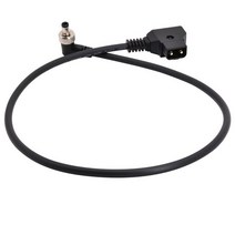 DSLR 장비 전원 V 마운트 안톤 배터리용 D-탭 수-직각 DC 케이블 12V 5.5x2.5mm, 08 DC lock Angled_14 110cm