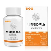 미완성프로젝트 비타민D맥스 2600IU D3 500mg 60정