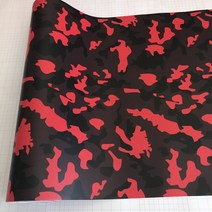 수전사필름 자동차 랩핑지 카모플라주 블랙 레드 비닐 랩 오토바이 자동차 스쿠터 DIY 랩핑 스티커 접착 데, [07] Option 7, [07] 50cm x 300cm