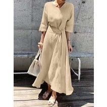 여성 홀리데이 캐주얼 a 라인 드레스 오버사이즈 캐주얼 맥시 드레스 여름 원피스 108