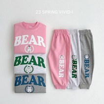 베어로고상하 봄 아동상하복 북유럽유아옷 아기