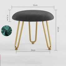 스툴의자 보조 미니 화장대 의자 Sillas Comedor 북유럽 스타일 원형 가정용 벤치 신발 스툴 가벼운 럭셔, 02 as picture1