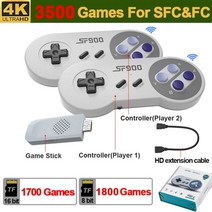 레트로게임기 휴대 Vilcorn 16 비트 미니 everdrive 무선 레트로 성인용, 3500 게임