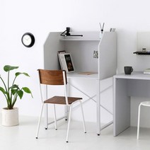 조립식 초등 중 고등 학생 책상 칸막이 설치로 독서실 스타일 연출 집중력 향상, 올화이트