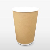 공컵 무지 크라프트 이중 종이컵 13온스 390ml 500개입, 1박스