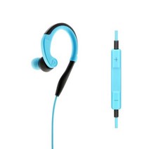 [ILLU]스포츠 이어폰 헬스.런닝용 POWERTEEN R100 (블루) 헬스용 용이어폰 운동용 방수 귀걸이형 이어셋 런닝용_hAeEA, 옵션없음($#%), ff본상품ff