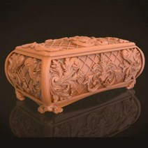 3d 모델 stl 파일 나무 보석 상자 모델 1 cnc 라우터 조각 지원 zbrush artcam aspire cut3d에 대한 릴리프, sp237-0490