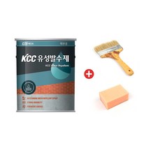 KCC 유성발수제 침투성 외부 콘크리트 벽돌 보수 방수제, 1개, 4L, 수성붓 스펀지