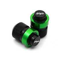 호환 가와사키 닌자 악세사리 H2 가와사키 닌자 닌자 400 650 300 250 250r zx14r zx10r zx6r 오토바이 휠 타이어 밸브 캡 cnc 알루미늄 밀폐 커버, b-그린
