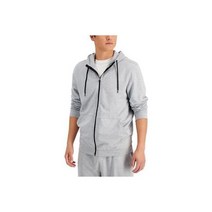 Alfani Mens Mendoza Heathered Drawstring Zip Hoodie Loungewear BHFO 3605