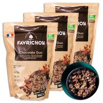 GOOD-S 프랑스 아침식사 유기농 귀리 블랙 밀크 초콜릿 뮤즐리 Favrichon 1125g, 파브리숑 듀오초콜릿 뮤즐리, 파브리숑 듀오초콜릿 뮤즐리