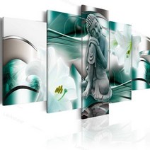 탱화 불교 부처님 그림 동양화 HD 뜨거운 판매 패션 벽 아트 캔버스 회화 5 개 부처님 선 명상 풍경 폭포, 03 G_03 30x40 30x60 30x80cm