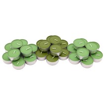 이케아 신리그 미니향초 30P 사과배 그린 3.8x3cm 알루미늄 연소시간4h, 상세페이지참조