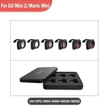 6 개 대 DJI Mini 2 렌즈 필터 ND CPL 시리즈 NDPL MCUV 카메라 필터 DJI Mavic Mini 드론 부품 개조 악세서리, 6 in 1 세트