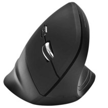 코시 인체공학 손목보호 버티컬 USB 무선 마우스 옵티컬 센서 손목 터널증후군 예방 편한 mouse 추천, 블랙, M2017WL