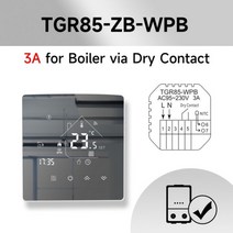 Beok WiFi 물/전기 바닥 난방 온도 조절기 지그비 가스 보일러 Tuya/스마트 앱 Alexa Alice Google, Boiler Heating