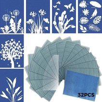 Dorakitten Sun Print Paper A5: 32PCS 고감도 직사각형 경량 선프린팅 용지 아크릴 플레이트 포함 자연 인쇄 312686