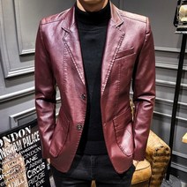 남성 가죽 자켓 라이더 점퍼 코트 봄 가을 비즈니스 캐주얼 클래식 정장 슬림 피트 84