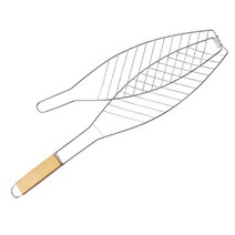 캠핑 생선구이 그릴 바베큐 생선 액세서리 그릴 바구니 그물 스테이크 고기 야채 홀더 도구, 한개옵션0