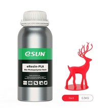 esun 식물 기반 405nm 생분해 성 pla 수지 광자 lcd 3d 프린터 인쇄 재료 uv 경화 수지 0.51kg 액체 수지, 빨강-0.5kg, 협력사