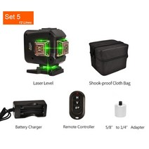 지적측량 gps측량기 레이저 포인터 레벨기거치대 광파기 레이저레벨기 레벨기 레이저줄자 레이저자 마킹기 Goxawee 360 레이저 레벨 1612 라인 3d4d 셀프 143, 협력사, 세트 5